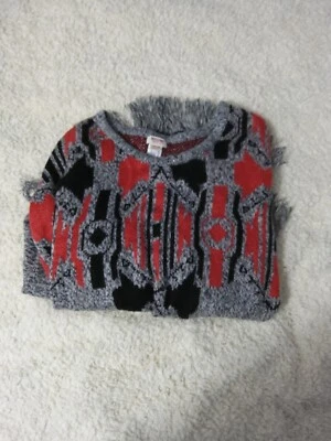 Mossimo Knit Sleeved Cape Poncho Tribal Ethnic Aztec Size S / M - Image 1 of 4