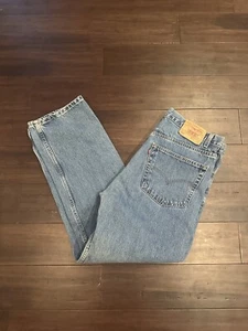 VINTAGE Levis 505 Jeans Mens Size 38x30 Light Blue Regular Straight Denim - Picture 1 of 5