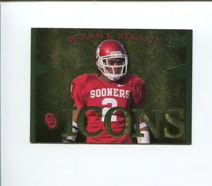 Derrick Strait 2011 Upper Deck University of Oklahoma Sooners OU Icons FB Card - Picture 1 of 1
