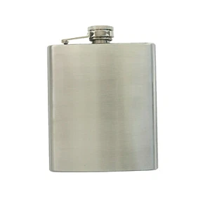 Flachmann Edelstahl Taschenflasche Arzneiflasche 200ml Edelstahlflachmann - Foto 1 di 2