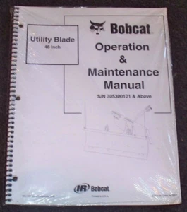 BOBCAT 48" UTILITY BLADE OPERATION & MAINTENANCE MANUAL 705300101 & up - Picture 1 of 1