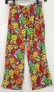 Melissa & Doug Girls Size Small Multicolor Hearts & Smilies Pajama Pants - Picture 1 of 6