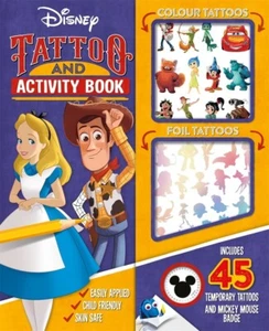 NEW Disney TATTOO and ACTIVITY with 45 TEMPORARY TATTOOS mickey alice woody - Picture 1 of 5