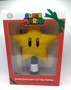 Super Mario Tree Topper Super Star Gen 2 Light Up Plug In 9” - Picture 1 of 8