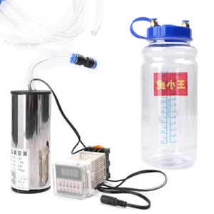 Tragbare 2L Elektrische Fass Melkmaschine Ziege Schafe Vakuumpumpe Eimer Set - Bild 1 von 12