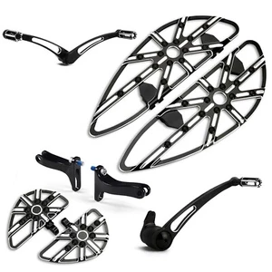 Tablero de piso calibre Harley Touring FLHX FLTR FLHT 2008-2013 negro - Imagen 1 de 11