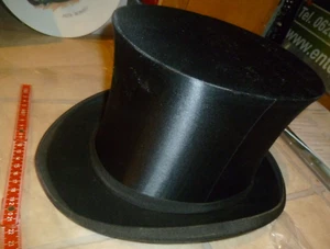England Falt Zylinder The Gentleman London Klapp Hut chapeau claque Antik Seide - Bild 1 von 21