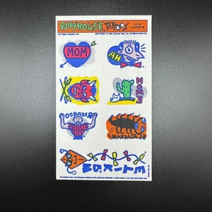 Hoja de tatuaje Pee Wee's Playhouse 1988 TOPPS # 10 Pee Wee Herman - Imagen 1 de 1