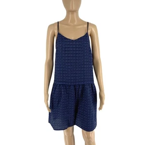 ETAM Women Blue Printed Tank Dress Size EU 38 UK 10 US 8 - Picture 1 of 9