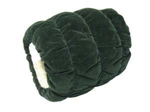 Vintage Child’s Emerald Green Tufted Velvet Hand Muff - Picture 1 of 5