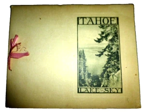 TAHOE LAKE OF THE SKY STEAMER TAHOE TAVERN C.O. VALENTINE ZUCKERBERG ALBERTYPE - Picture 1 of 9
