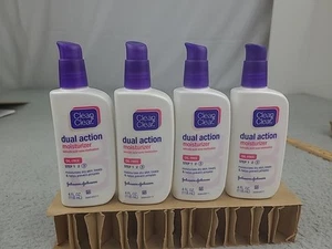 4x Read Clean & Clear Dual Action Acne Facial Moisturizer Salicylic Acid 4 oz - Picture 1 of 10