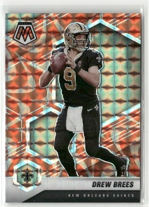 Panini Mosaic Prizm Reactive Orange Drew Brees 2021 #143 New Orleans Saints - Imagen 1 de 2