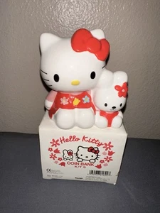 NIB Vintage 2001 Sanrio Hello Kitty Cathy Bunny Ceramic Coin Piggy Bank - Picture 1 of 5