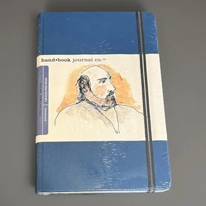 Hand Book Journal Co. Portrait Ivory Blue 128 Pages 8.25” X 5.5" Sealed - Picture 1 of 2