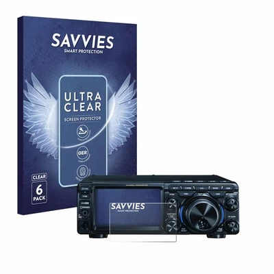 SAVVIES 6x Schutzfolie für Yaesu FT-710 Displayschutz klar