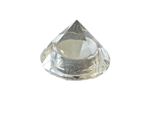 *** Schmuckstein KRISTALL DIAMANT BRIEFBESCHWERER Glas klar!! - Bild 1 von 3