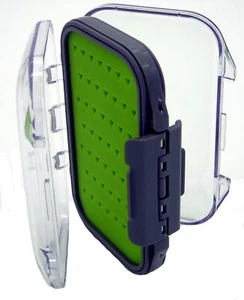 Super Small Waterproof Double Sided Jig/Fly Box with Silicone Insert Waterproof - Picture 1 of 3