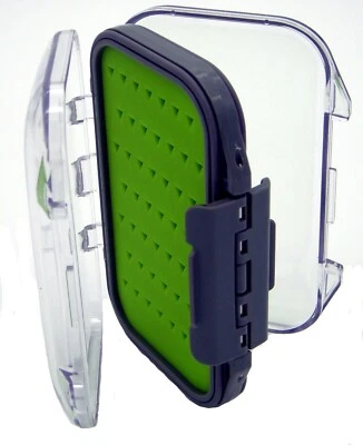 BEAR CREEK OUTDOORS Super Small Waterproof Double Sided Jig/Fly Box with Silicone Insert Waterproof