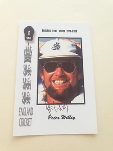 SIGNED PHOTO POSTCARD-PETER WILLEY-ENGLAND TEST STARS 1970-2010,CARD 468 - Picture 1 of 1