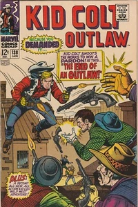 KID COLT OUTLAW #138 gennaio 1968 F/VF 12 centesimi Marvel Silver Age Western STAN LEE - Foto 1 di 2