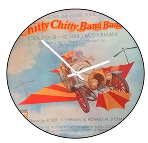 Chitty Chitty Bang Bang Album Clock 11.5" round battery operated - Bild 1 von 4
