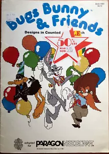 Looney Tunes Bugs Bunny & Friends Counted Cross Stitch Booklet 13 pages - Picture 1 of 2