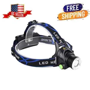 Torcia torcia testa LED USB ricaricabile con faretto zoom - resistente - Foto 1 di 4