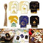 2-6pack Ramadan Mubarak Gift Tags with String Mubarak Paper for