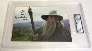 Ian McKellen als Gandalf signed Autogramm PSA Authentic 5x7 Herr der Ringe - Bild 1 von 3