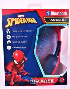 SPIDER-MAN Cuffie Bluetooth Wireless - Cassaforte per Bambini - Marvel - NUOVE in Confezione - Foto 1 di 5