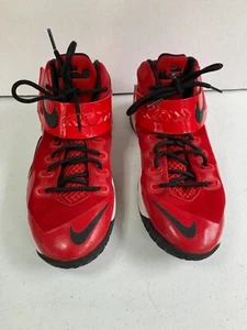 NIKE "Soldier VIII 8 GS Red Basketball Sneakers (Sz 6.5Y) 653645 601 LEBRON - Picture 1 of 7