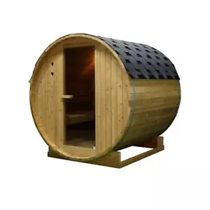Sanotechnik TROMSÖ L Fasssauna Sauna für 4 P. 194,8x180x191,5 cm - Bild 1 von 5