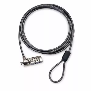 PREMIUM blocco laptop cavo di sicurezza antifurto blocco combinato 4 cifre 2 m + chiave - Foto 1 di 2