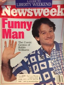 July 7, 1986 Newsweek Magazine Robin Williams Funny Man Comedy Club Rise - Picture 1 of 4