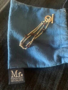 Mignon Faget Limited Edition Garnet Toggle Bracelet - Picture 1 of 3
