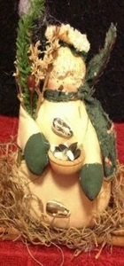 Urlaub Weihnachten handgefertigt Schneemann Dekor Stab Arme Vogel Samen Nest Ornament - Bild 1 von 6