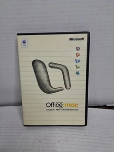 Microsoft Office Mac Student and Teacher 2004 3 Product Keys on the Back - Picture 1 of 1