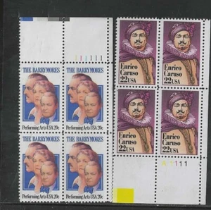 US SCOTT #2012 & 2250 TWO PLATE BLOCKS OF 4 MNH TAKE A LQQK ! - Picture 1 of 1