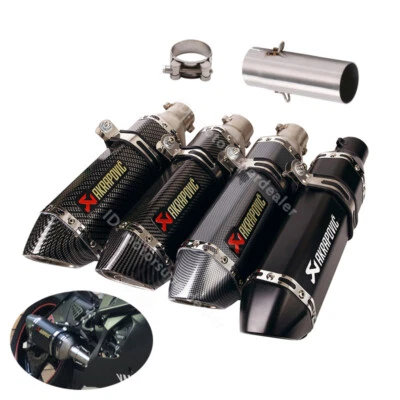 Silenciador trasero tubo medio escape YZF-R6 2006-2023 370 mm sistema antideslizante Foto 1 de 4