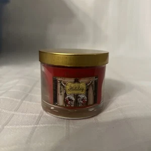 Holiday Bath & Body Works Cinnamon White Barn Candle 1.3 Oz Lid Jar Small 1 Wick - Picture 1 of 6