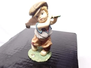 GANZ FIGURINE~GOLF ANGEL #G5347 "Divine Intervention" PERFECT LITTLE PLACE~1995 - Picture 1 of 4