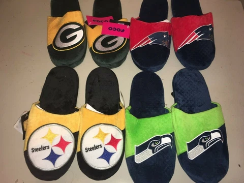 NFL Men's Slippers  (Select Team & Size) Cover