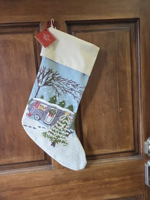 CÁMPER DE NAVIDAD Pottery Barn Medias Bordadas Crewel AIRSTREAM Vacaciones Foto 1 de 3