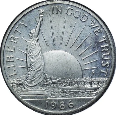 1986 S STATUE OF LIBERTY COMMEMORATIVE U. S. 50 ¢ - CLAD - CMHD 23 - Image 1 of 4