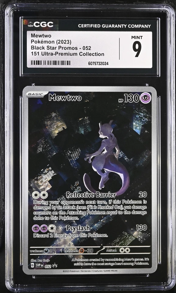 Mewtwo 052 Sv: Scarlet & Violet Promo Cards Holo CGC 9 - Image 1 of 1