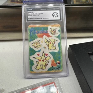 1998 Bandai Sealdass Stitch Touch #5 PIKACHU PSA 10 - Japanese RARE Pokemon Card - Picture 1 of 4