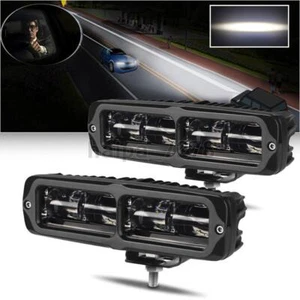 2X 6in LED Work Light Bar Pods Fog Offroad Driving Spot Truck Motorcycle SUV ATV - Bild 1 von 10