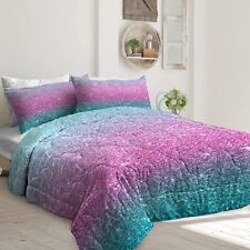 Ultra Soft Reversible Comforter Set 3pieces Romantic All Season Bedding Set Twin