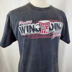 Wing Ding '07 Rockford Speedway T-Shirt Mens Large Double Sided, Concert WXRX - Picture 1 of 11